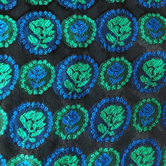 Vintage Velvet and Brocade Dress-XS/XXS - Picture 5 of 6